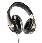 No Proof No Glory Wired Over-Ear Headphones | Stereo | Adjustable | Flex Anti-Tangle Cable - Black/Gold from £39.99