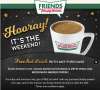 FREE small hot drink with any purchase @ Krispy Kreme valid on Saturday and Sunday's only from 10th September – 8th October 2017