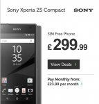 Sony Z5 Compact Black or Coral