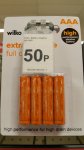 Wilko High Performance Alkaline batteries x4