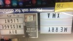 LED light box with letters