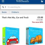 That's not my Car & Truck and That's not my Puppy and Kitten double packs @ WH Smith online Free delivery to store for online orders