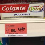 Colgate total daily repair Was 2.50