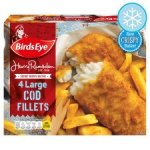 Birds Eye 4 Large Haddock Fillets Harry Ramsden Batter 480G