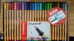 Stabilo 25 pk Fineliner & Stabilo 24 pk Watercolor Pencil £1
