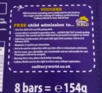 Free child entry to Cadbury world with selection box