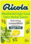 Ricola Mouthwateringly Good Swiss Herbal Sweets Sugar Free Refreshing Lemon or Tasty Cranberry (45g)