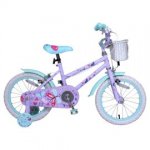 Girls 16" butterfly bike with stabilisers (&pound;2 c&c)