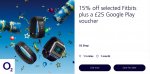 15% off Fitbit + £25 Google Play Voucher - o2 Priority - £85.00