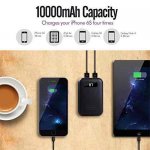 IMuto 10000mAh Mini Portable Charger External Battery Power Bank with Smart Digital LED Display Fast Charge for iPhone 7,7Plus, iPad, Samsung, Smart Phones and Tablets (Black) &pound;10.98 Prime or &pound;15.73 non prime