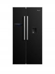 Swan SR70110B 90cm American-Style Double Door Fridge Freezer with Water Dispenser - Black