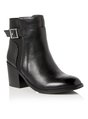Black leather ankle boots C&C