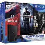 Sony PlayStation 4 (New Slim Version) 1TB Gamer Pack Bundle (Uncharted 4, The Last of Us, DriveClub)