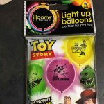 5 light up balloons