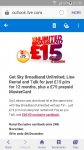 sky broadband £105.00 for year (with cashback possibly £39 per year)