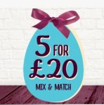 5 Large Personalised Easter Eggs