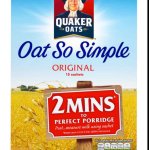 Porridge 18 sachets Quaker Oats