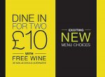 Dine in with wine back on at M&S option of champagne instead of wine for an extra £10 for sparks card holders (£20)