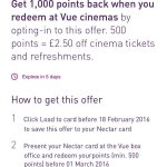 Get 1000 nectar points back for redeeming atleast 500 points