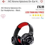 Jvc xtreme xplosive son ear headphones black