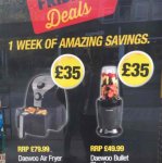 Daewoo Air Fryer 2.5l