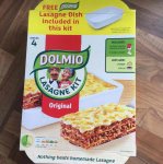 Dolmio Lasagne kit - with free oven dish