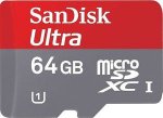 SanDisk Ultra Android 64 GB microSDXC Class 10 Memory Card + SD Adapter at Amazon (Prime or add &pound;2.99)