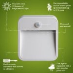 Mr. Beams MB723 Wireless Battery-Powered Motion-Sensing LED Stick-Anywhere Nightlight, 3-Pack