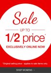 Matalan half price sale has started today online, tomorrow