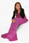 Childrens Mermaid Tail Blankets (6 colours available) £12.00 + Free Next Day Delivery at Boohoo