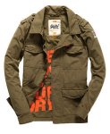 New Mens Superdry Rookie Military Blazer Deepest Army