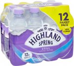 Highland Spring Still Natural Spring Water (12x500ml)