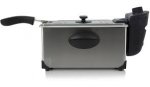 George Home 3L Pro Deep Fat Fryer - Stainless Steel with C&C