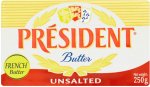 Président Butter - Unsalted (250g)