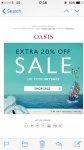 Oasis sale upto 50% off with an extra 20% using code Setsale
