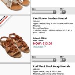 Next Leather flower sandals all sizes