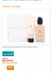 Women's ARMANI SI 100ml Eau De Parfum & 75ml Body Lotion GIFT SET Then free delivery on all items over £30
