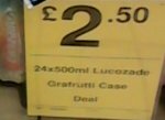 24 × 500ml Lucozade Grafruttl Case Deal