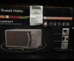 Russell hobbs compact silver microwave
