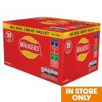 Walkers crisps variety 30 pack - 10p per bag