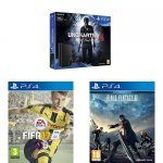 Sony PlayStation 4 500GB Uncharted 4 Bundle + FIFA 17 + Final Fantasy XV: Day One Edition (PS4)