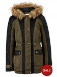 Freespirit Girls Panel Coat with Faux Fur Hood Navy or Khaki / £13.68 depending on size