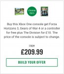 Xbox one s Minecraft bundle with the division & gears of war 4 or forza 3/extra controller)for