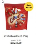 Celebrations 490g pouch in Wilkos
