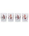 4 santa & penguin mixer glasses were £2.50 Snowflake 12 piece dinner set more in post