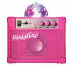 Pretty Pink Party Amp with Disco Ball