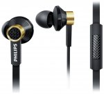 Philips TX2 In-Ear Headphones with Mic - Black and Gold (C&C)