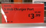 40W 5 Port USB Charger with 1x Qualcomm Quick Charge 3.0 Port