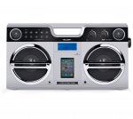 Bush Retro Boombox with Docking Station DAB/FM Tuner - Silver