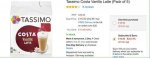 Tassimo Costa Vanilla Latte (5 packs of 8 pods)